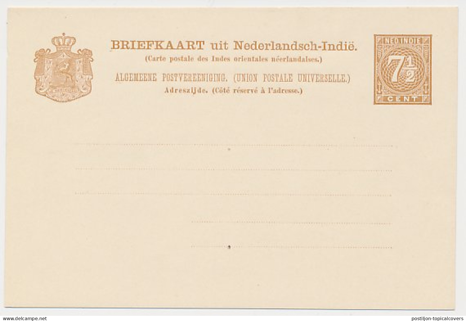 Ned. Indie Briefkaart G. 9 Z-2 - Netherlands Indies
