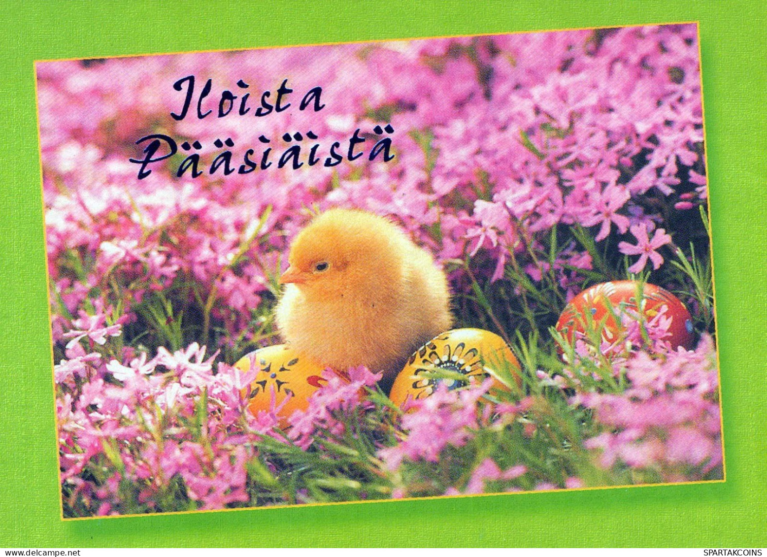 OSTERN HUHN EI Vintage Ansichtskarte Postkarte CPSM #PBP123.DE - Easter