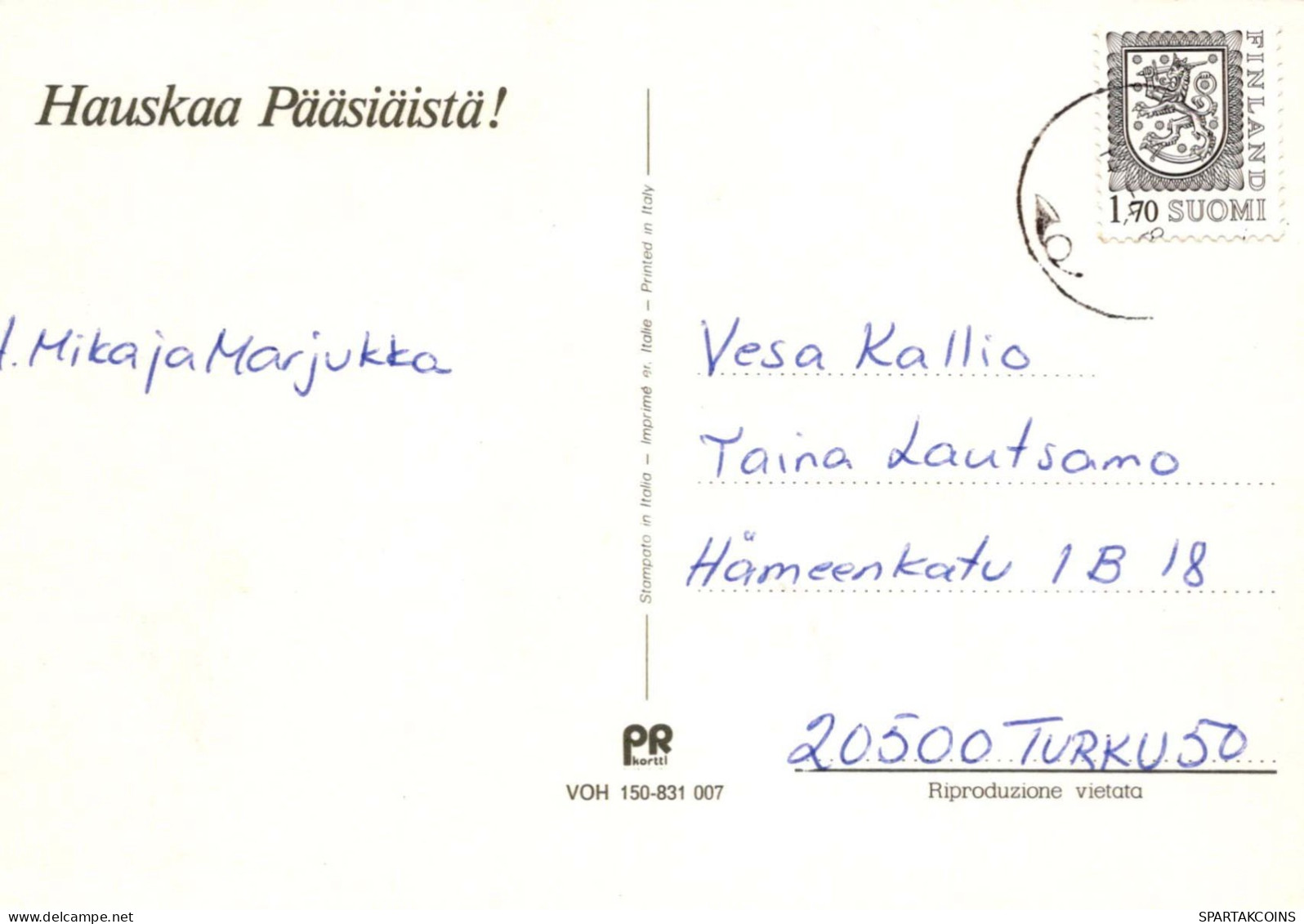 OSTERN KINDER Vintage Ansichtskarte Postkarte CPSM #PBO239.DE - Pâques