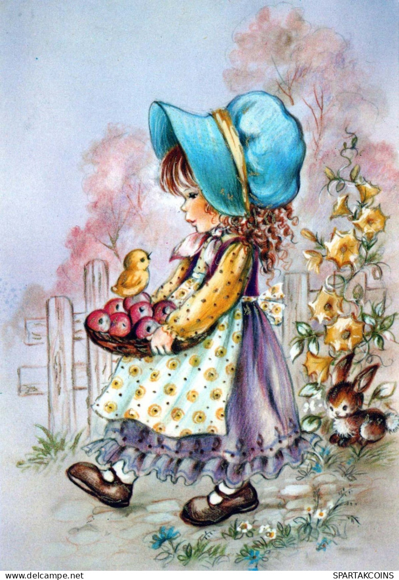 OSTERN KINDER Vintage Ansichtskarte Postkarte CPSM #PBO239.DE - Easter