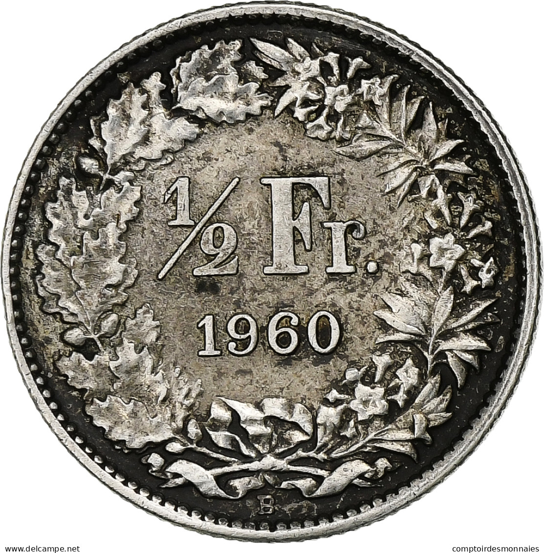 Suisse, 1/2 Franc, 1960, Bern, Argent, TTB, KM:23 - Altri & Non Classificati