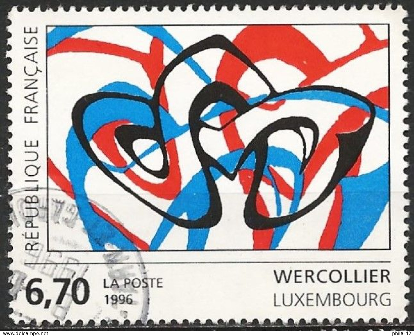 France 1996 - Mi 3127 - YT 2986 ( Painting By Lucien Vercollier ) - Usados