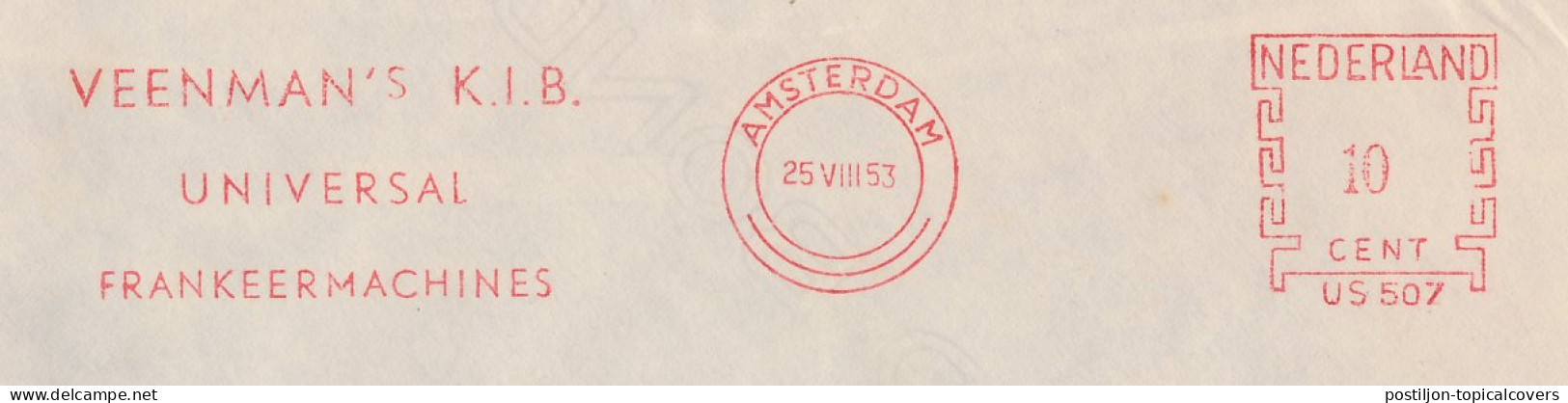 Meter Cover Netherlands 1953 Universal Simplex - Vignette [ATM]