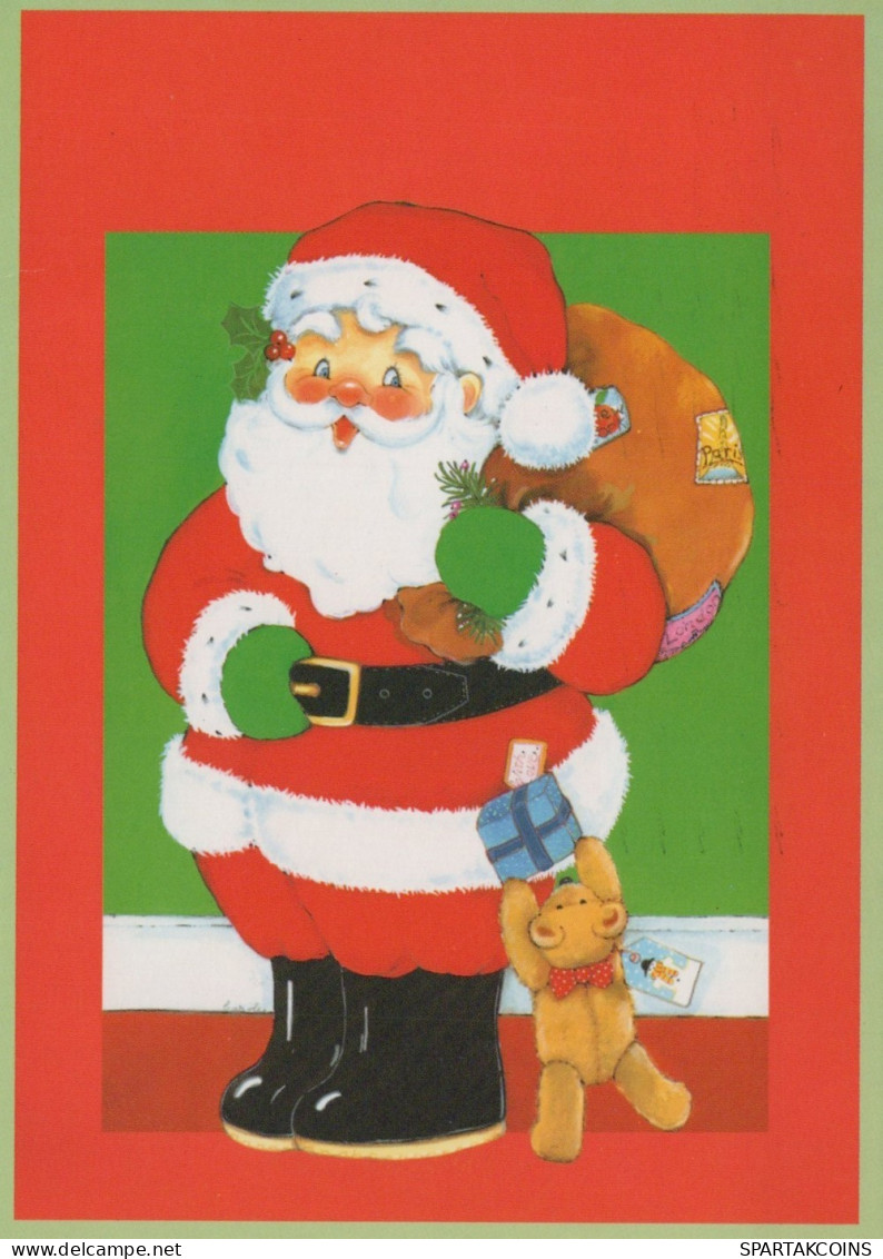 WEIHNACHTSMANN SANTA CLAUS WEIHNACHTSFERIEN Vintage Postkarte CPSM #PAJ543.DE - Santa Claus