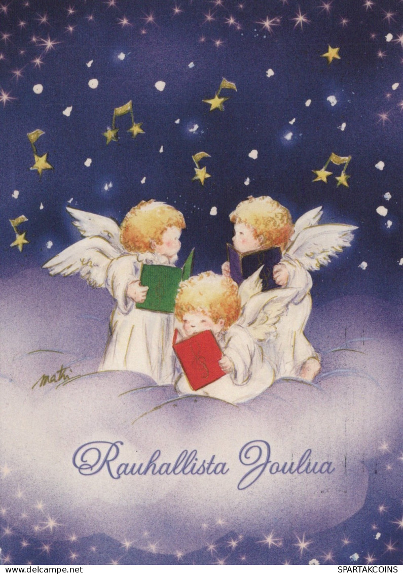 ENGEL WEIHNACHTSFERIEN Feiern & Feste Vintage Ansichtskarte Postkarte CPSM #PAH208.DE - Angels