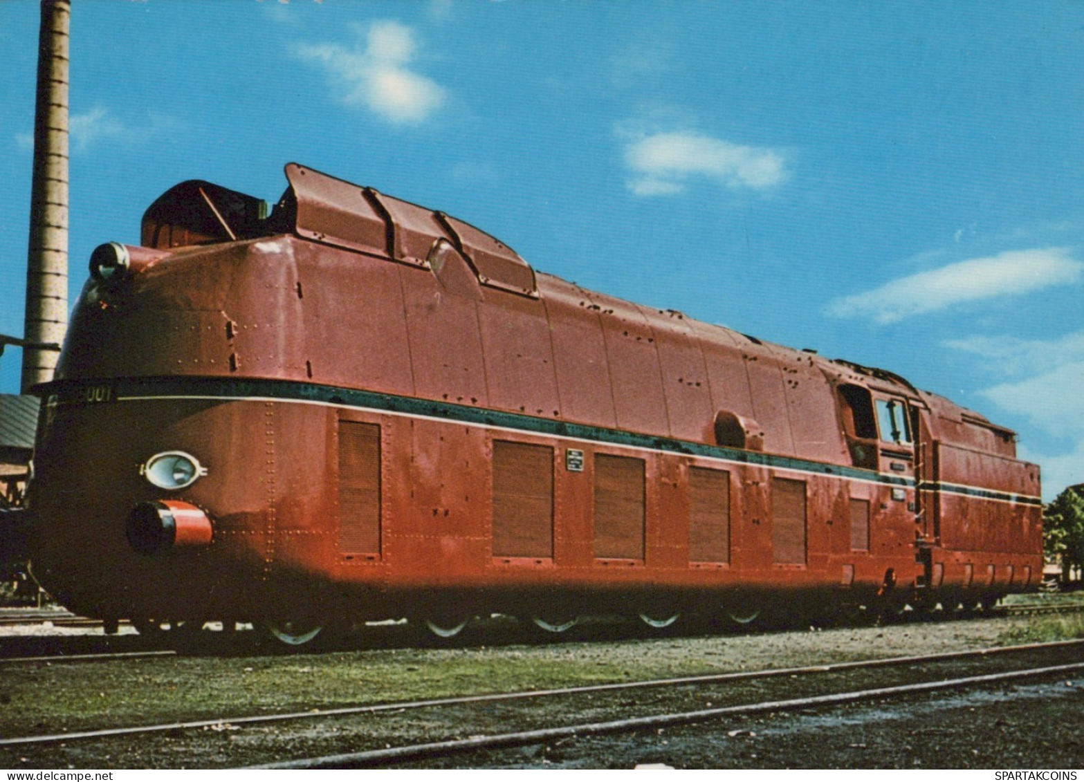 ZUG Schienenverkehr Eisenbahnen Vintage Ansichtskarte Postkarte CPSM #PAA959.DE - Trains
