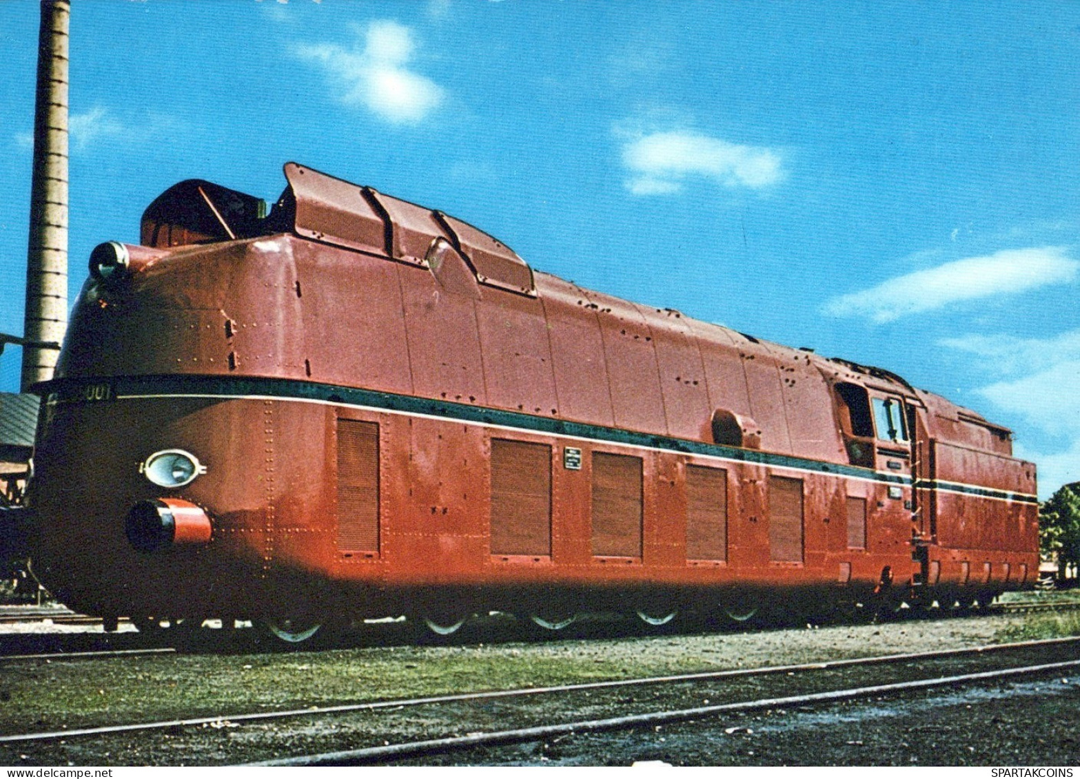 ZUG Schienenverkehr Eisenbahnen Vintage Ansichtskarte Postkarte CPSM #PAA959.DE - Trains