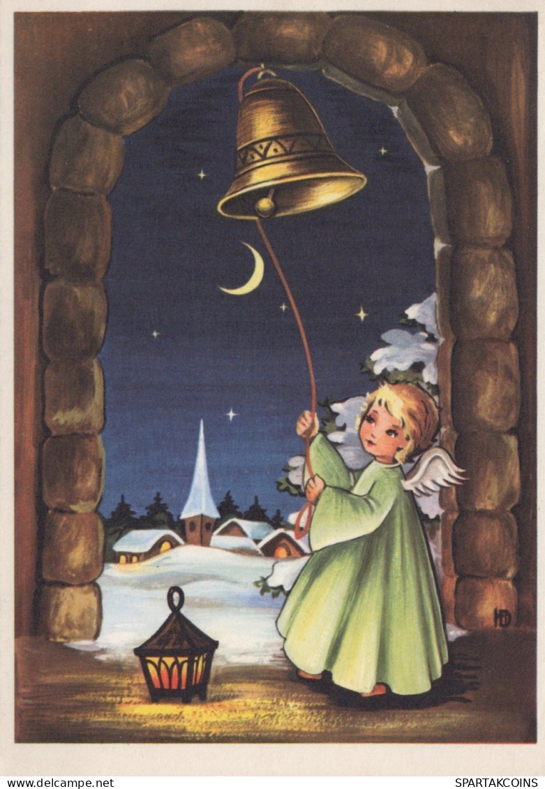 ENGEL WEIHNACHTSFERIEN Feiern & Feste Vintage Ansichtskarte Postkarte CPSM #PAH142.DE - Angels