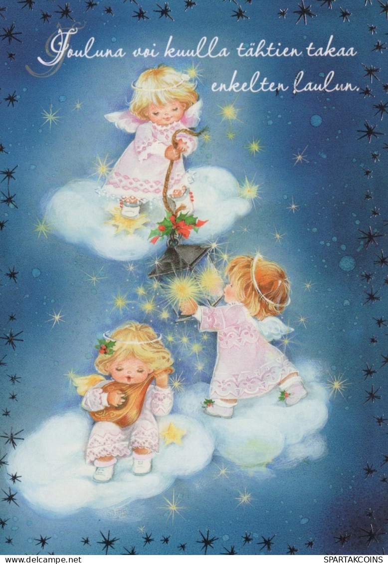 ENGEL WEIHNACHTSFERIEN Feiern & Feste Vintage Ansichtskarte Postkarte CPSM #PAG956.DE - Angels
