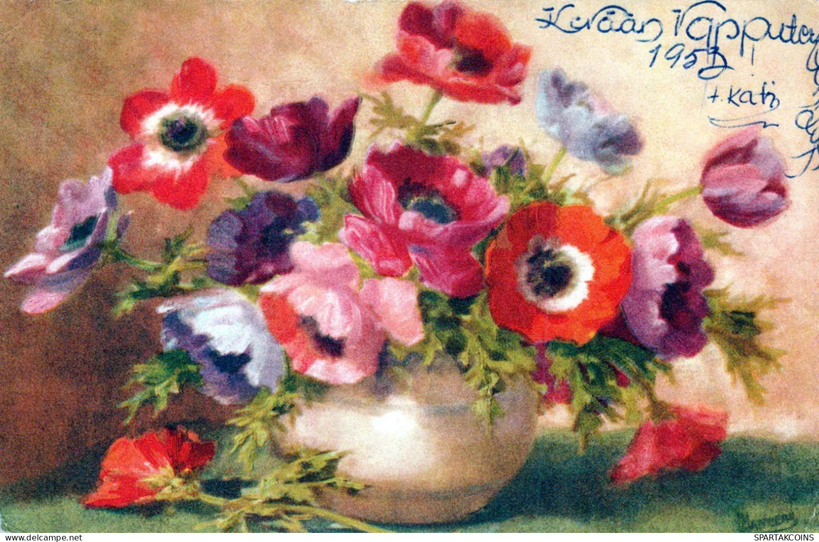 FIORI Vintage Cartolina CPA #PKE693.IT - Fleurs