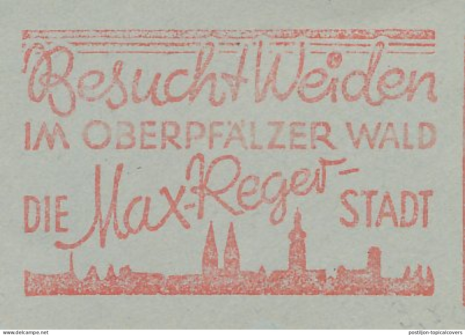 Meter Cut Germany 1963 Max Reger - Composer - Musique