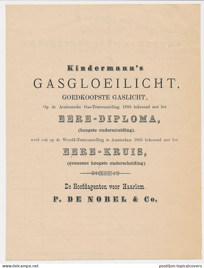 Nota Haarlem 1896 - Lampen - Kooktoestellen - Netherlands