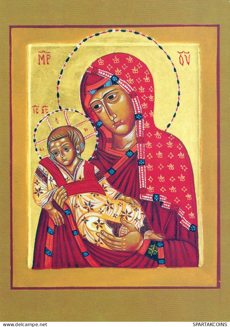 Vergine Maria Madonna Gesù Bambino Religione Vintage Cartolina CPSM #PBQ139.IT - Vergine Maria E Madonne