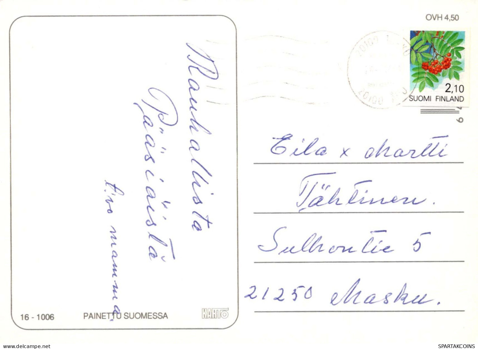 PASQUA POLLO UOVO Vintage Cartolina CPSM #PBP186.IT - Ostern