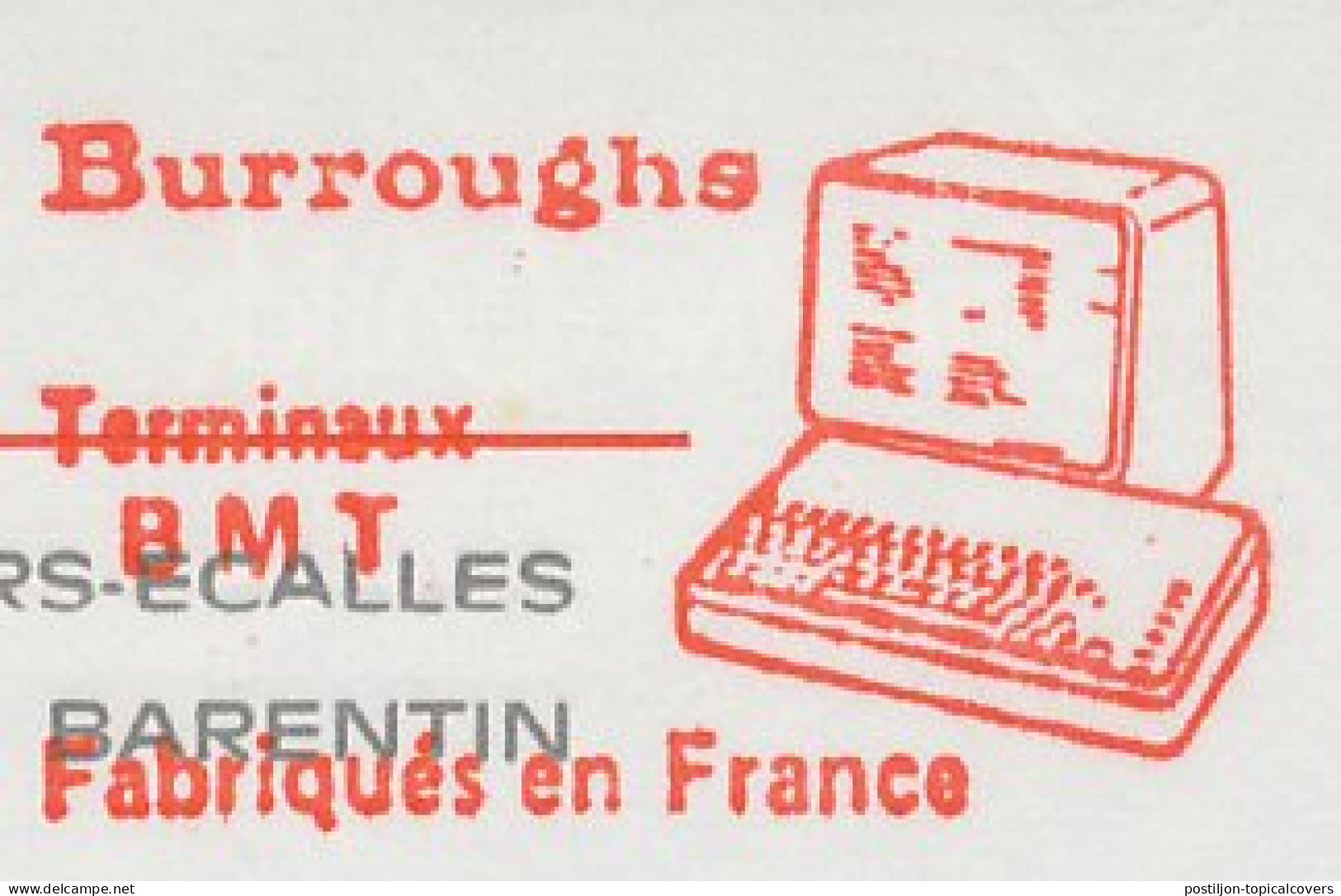 Meter Cut France 1983 Computer - Burroughs - Computers