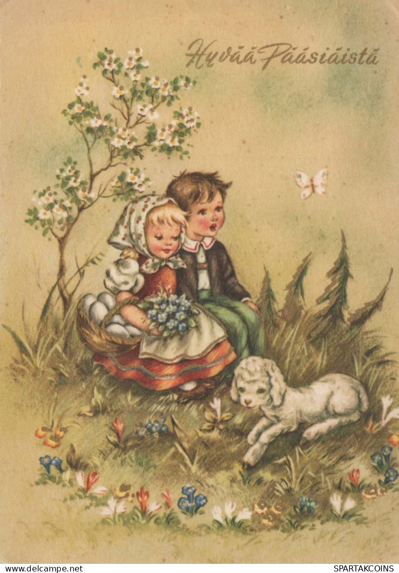 PASQUA BAMBINO UOVO Vintage Cartolina CPSM #PBO303.IT - Ostern