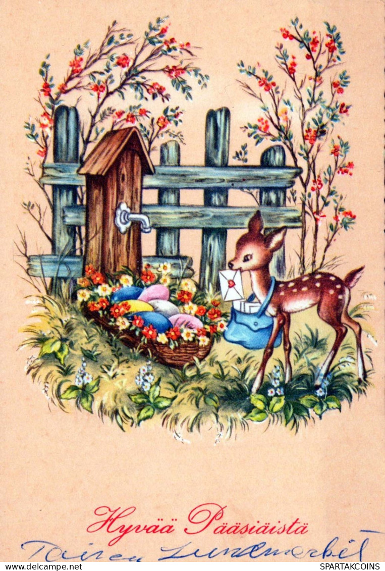 PASQUA Vintage Cartolina CPSM #PBO113.IT - Easter