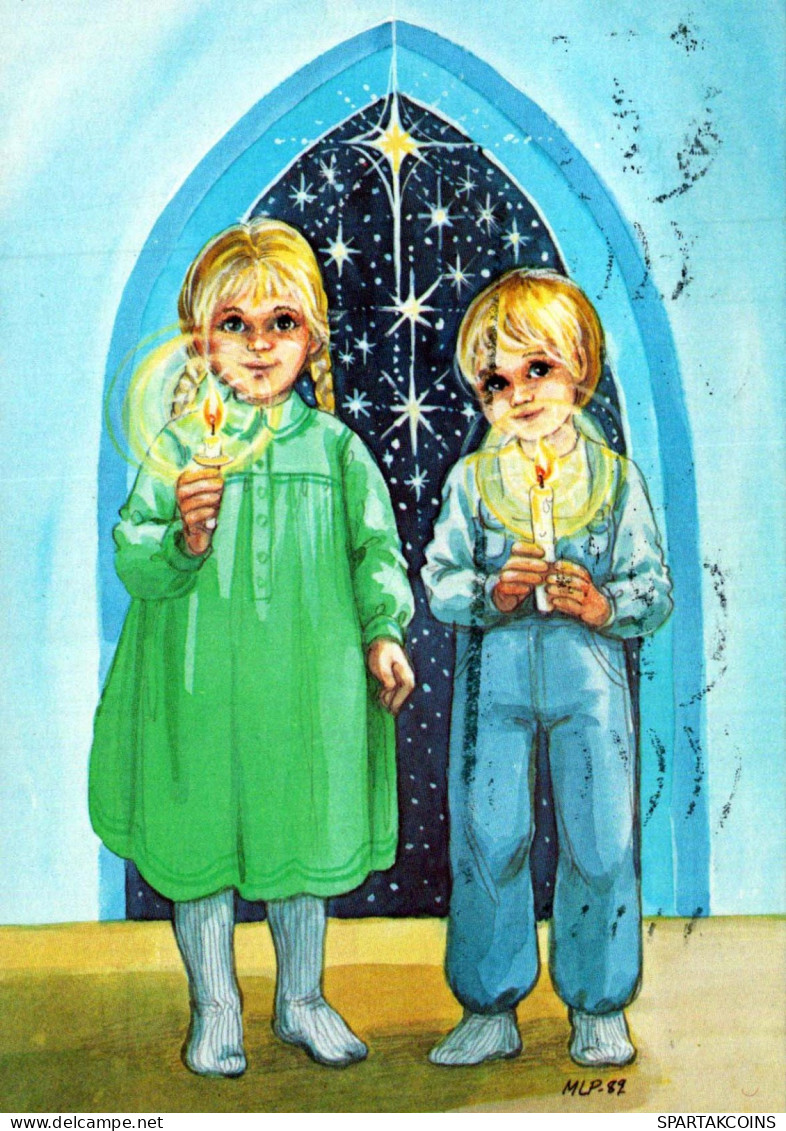 Buon Anno Natale BAMBINO Vintage Cartolina CPSM #PAW374.IT - Anno Nuovo