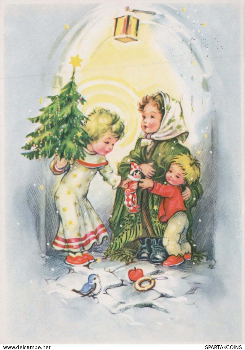 Buon Anno Natale BAMBINO Vintage Cartolina CPSM #PAY010.IT - New Year