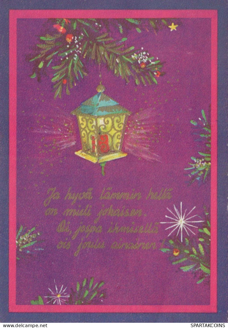 Buon Anno Natale CANDELA Vintage Cartolina CPSM #PAW013.IT - Anno Nuovo