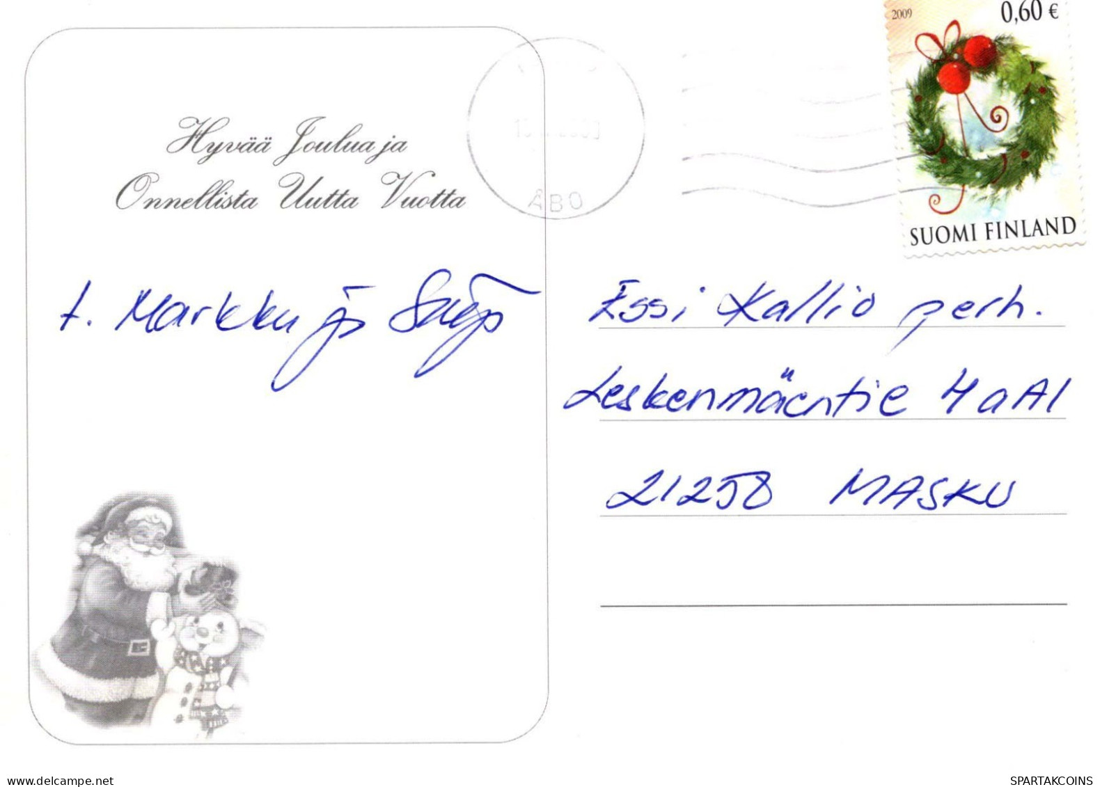 Buon Anno Natale ORSACCHIOTTO Vintage Cartolina CPSM #PAU825.IT - Anno Nuovo