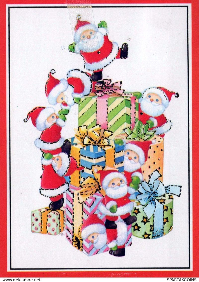Buon Anno Natale GNOME Vintage Cartolina CPSM #PAU281.IT - New Year