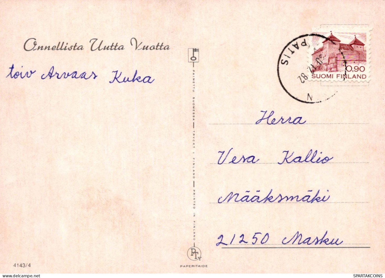 Buon Anno Natale BELL Vintage Cartolina CPSM #PAT464.IT - Anno Nuovo