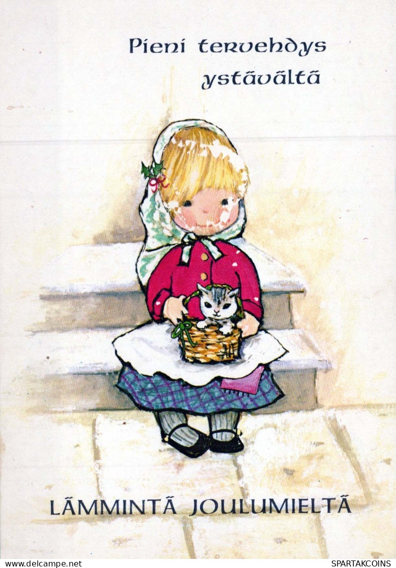 Buon Anno Natale BAMBINO Vintage Cartolina CPSM #PAS904.IT - Nieuwjaar
