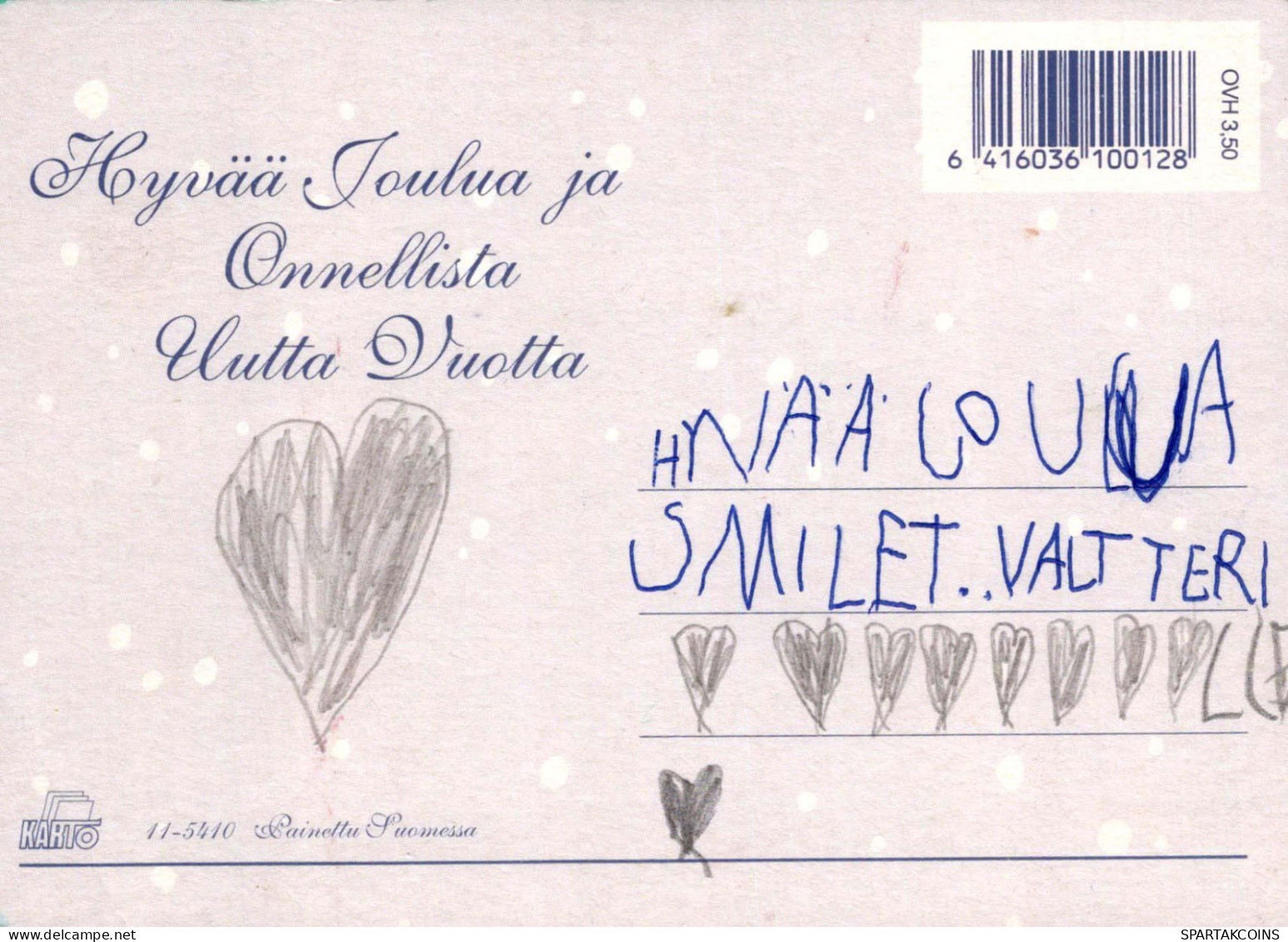 Buon Anno Natale Vintage Cartolina CPSM #PAT149.IT - Nieuwjaar