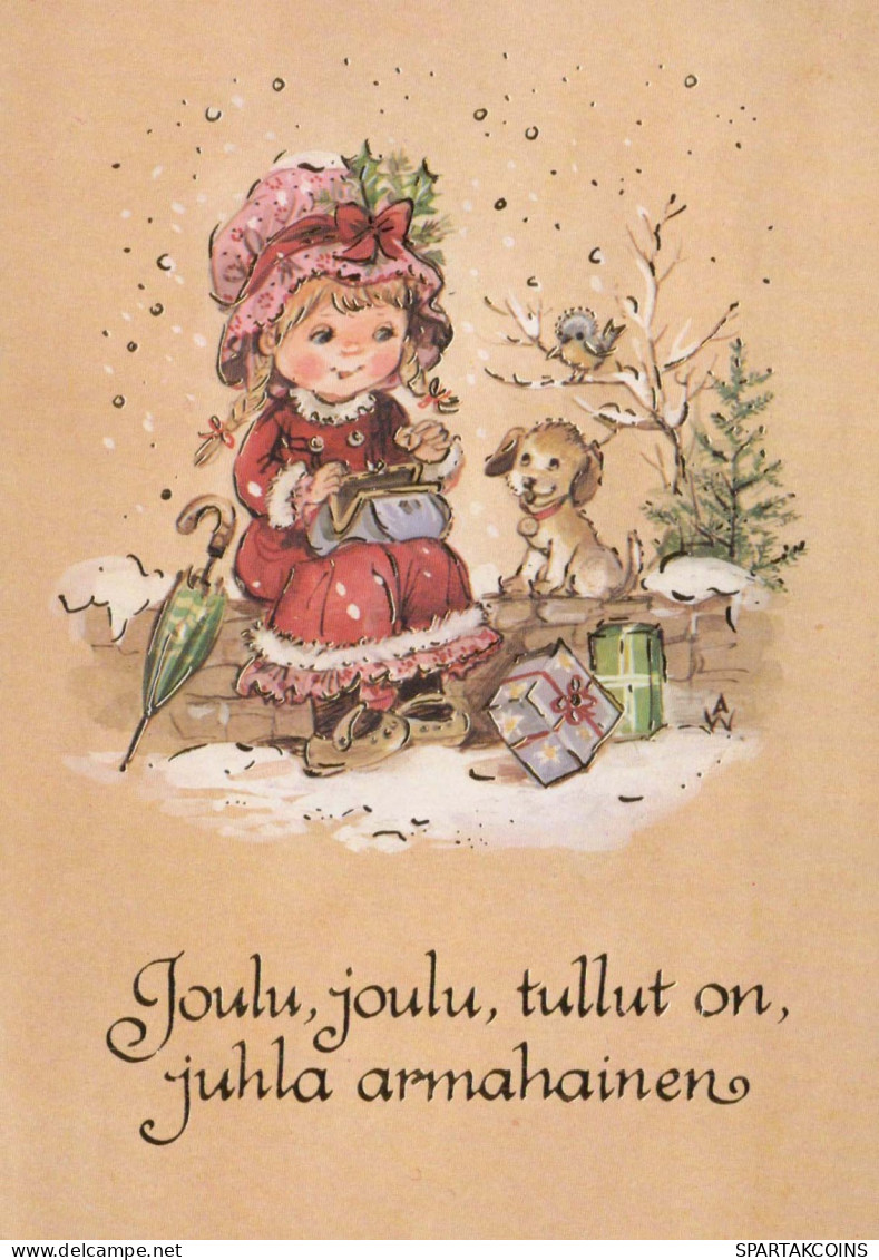 Buon Anno Natale BAMBINO Vintage Cartolina CPSM #PAS843.IT - Anno Nuovo