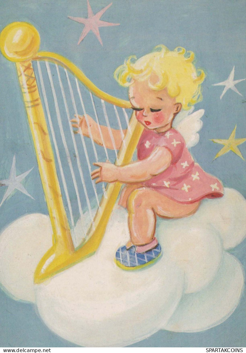 ANGELO Buon Anno Natale Vintage Cartolina CPSM #PAS714.IT - Angels