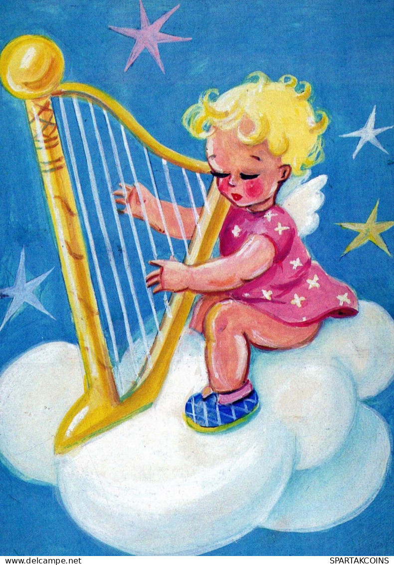 ANGELO Buon Anno Natale Vintage Cartolina CPSM #PAS714.IT - Engel