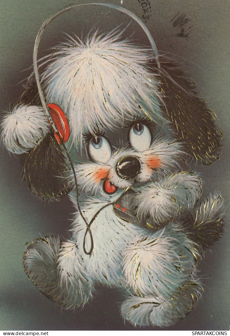 CANE Animale Vintage Cartolina CPSM #PAN964.IT - Cani