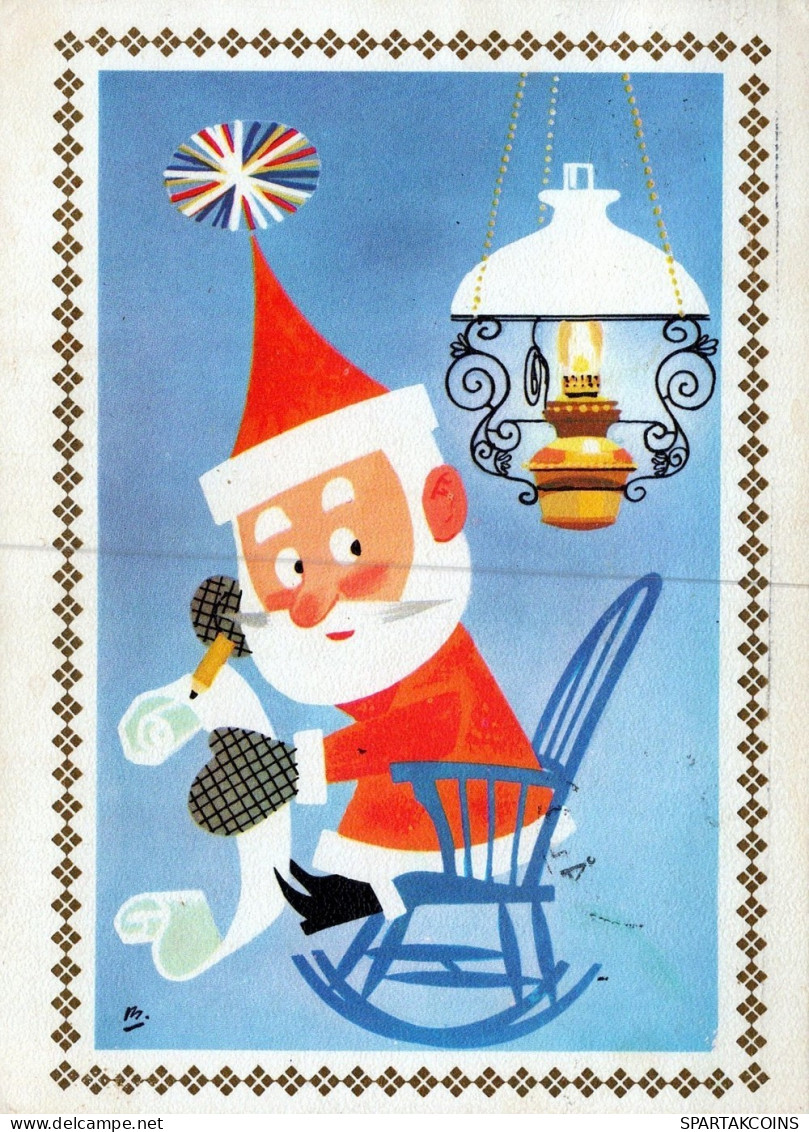 BABBO NATALE Natale Vintage Cartolina CPSM #PAK789.IT - Kerstman