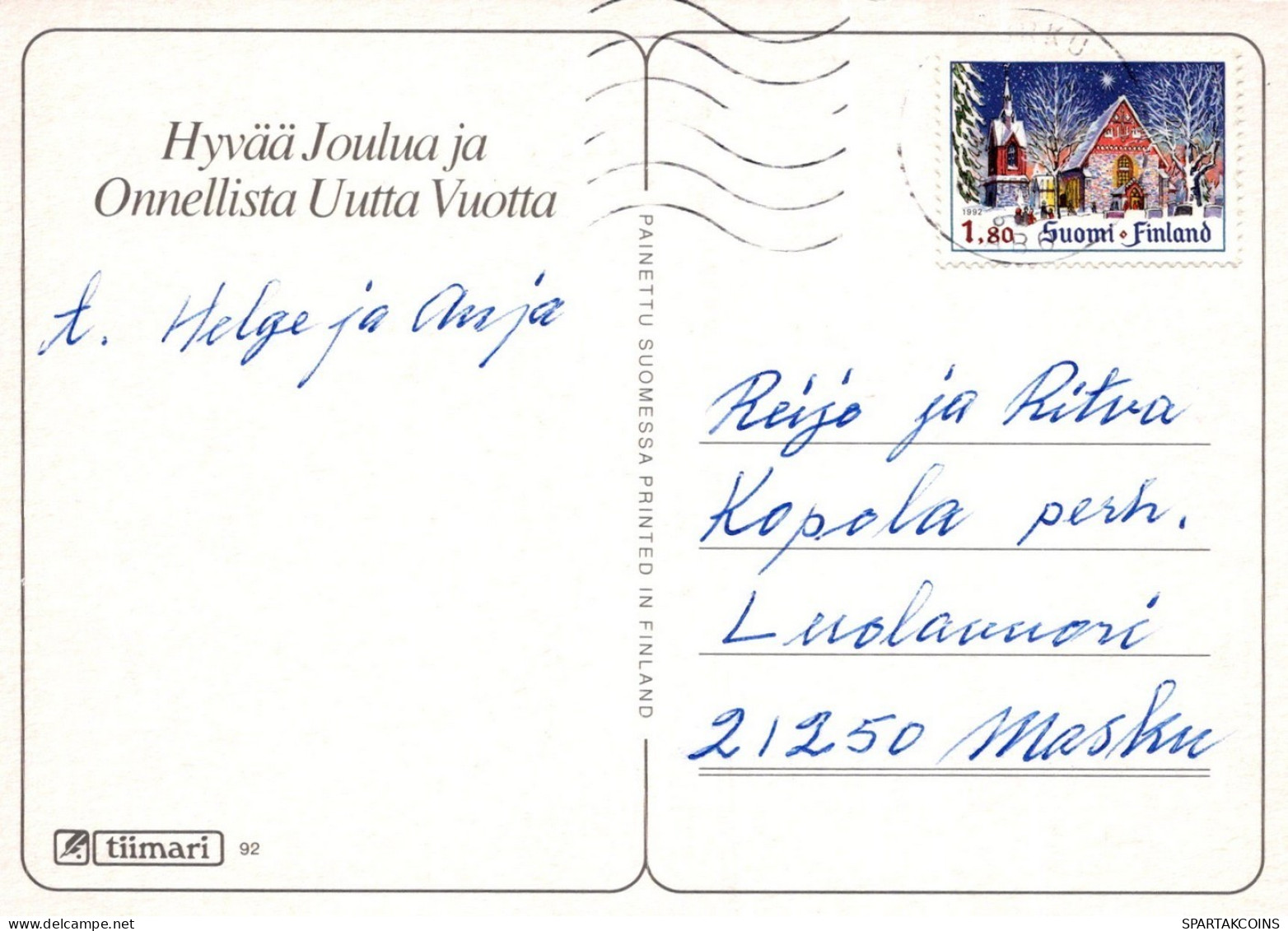 BABBO NATALE Natale Vintage Cartolina CPSM #PAJ960.IT - Kerstman