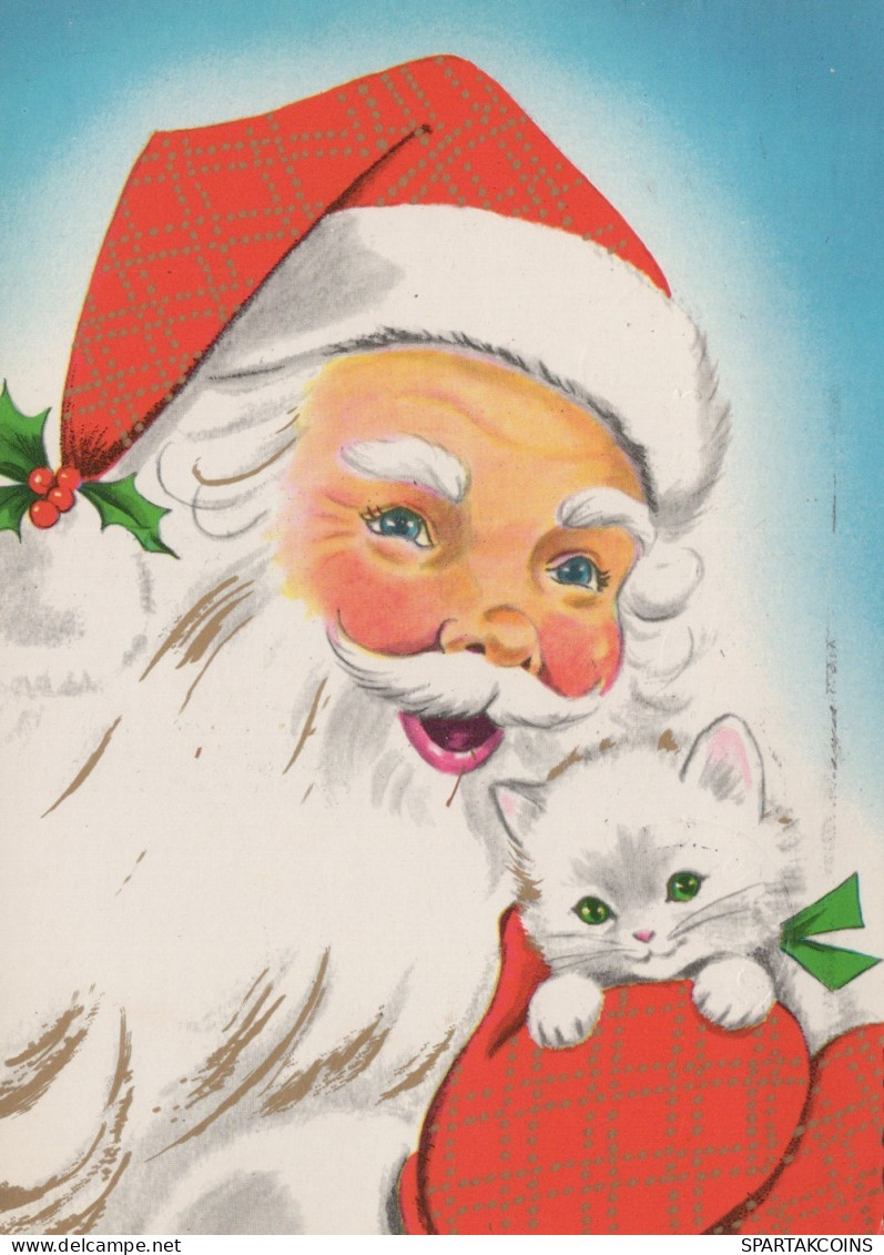 BABBO NATALE Natale Vintage Cartolina CPSM #PAJ888.IT - Santa Claus