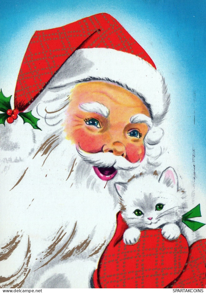 BABBO NATALE Natale Vintage Cartolina CPSM #PAJ888.IT - Kerstman