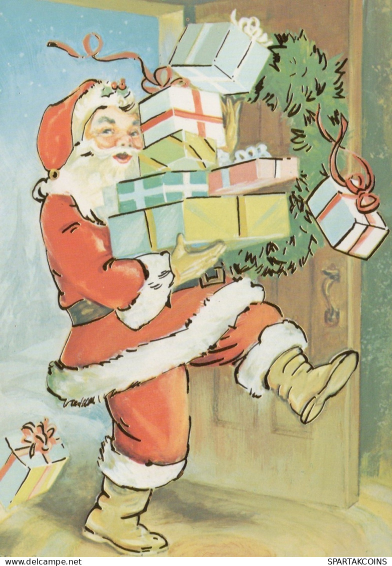 BABBO NATALE Natale Vintage Cartolina CPSM #PAJ682.IT - Kerstman