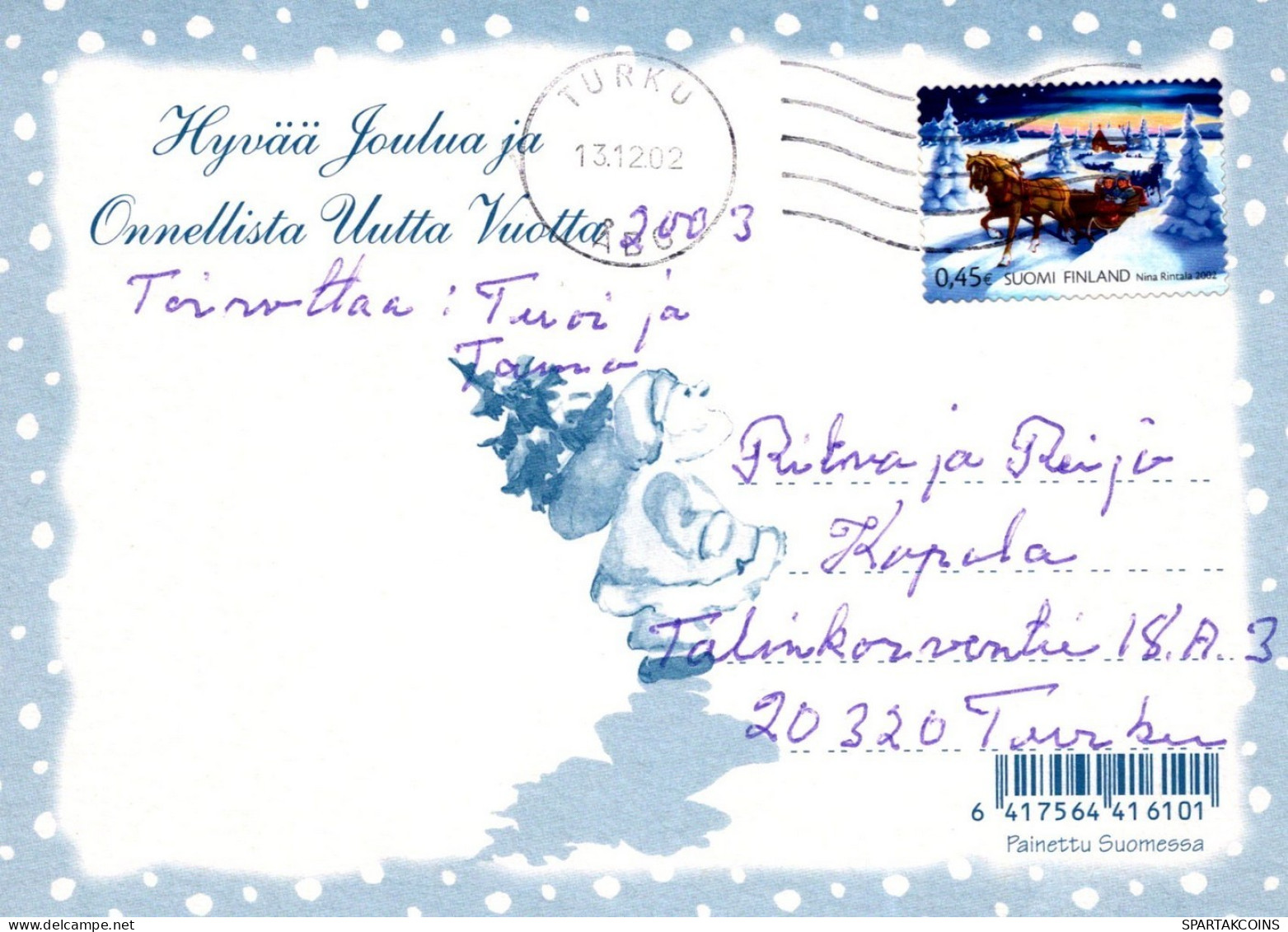 BABBO NATALE Natale Vintage Cartolina CPSM #PAJ544.IT - Kerstman