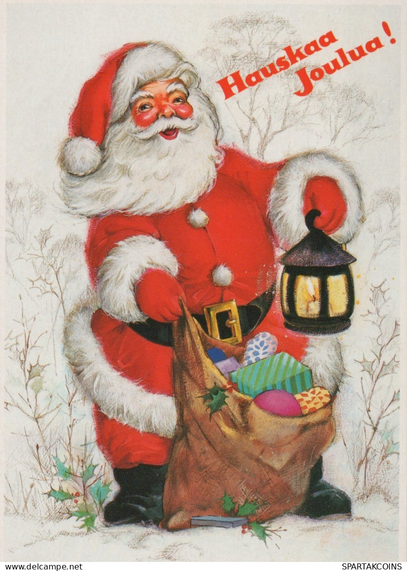 BABBO NATALE Natale Vintage Cartolina CPSM #PAJ610.IT - Kerstman