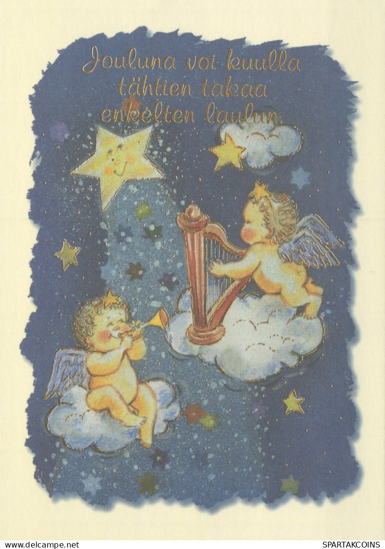 ANGELO Buon Anno Natale Vintage Cartolina CPSM #PAH893.IT - Anges