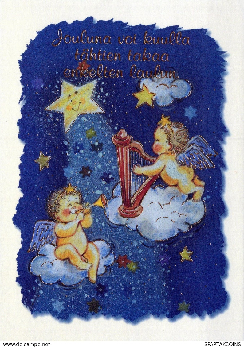 ANGELO Buon Anno Natale Vintage Cartolina CPSM #PAH893.IT - Engel