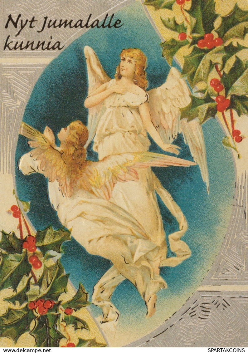 ANGELO Buon Anno Natale Vintage Cartolina CPSM #PAH404.IT - Angels