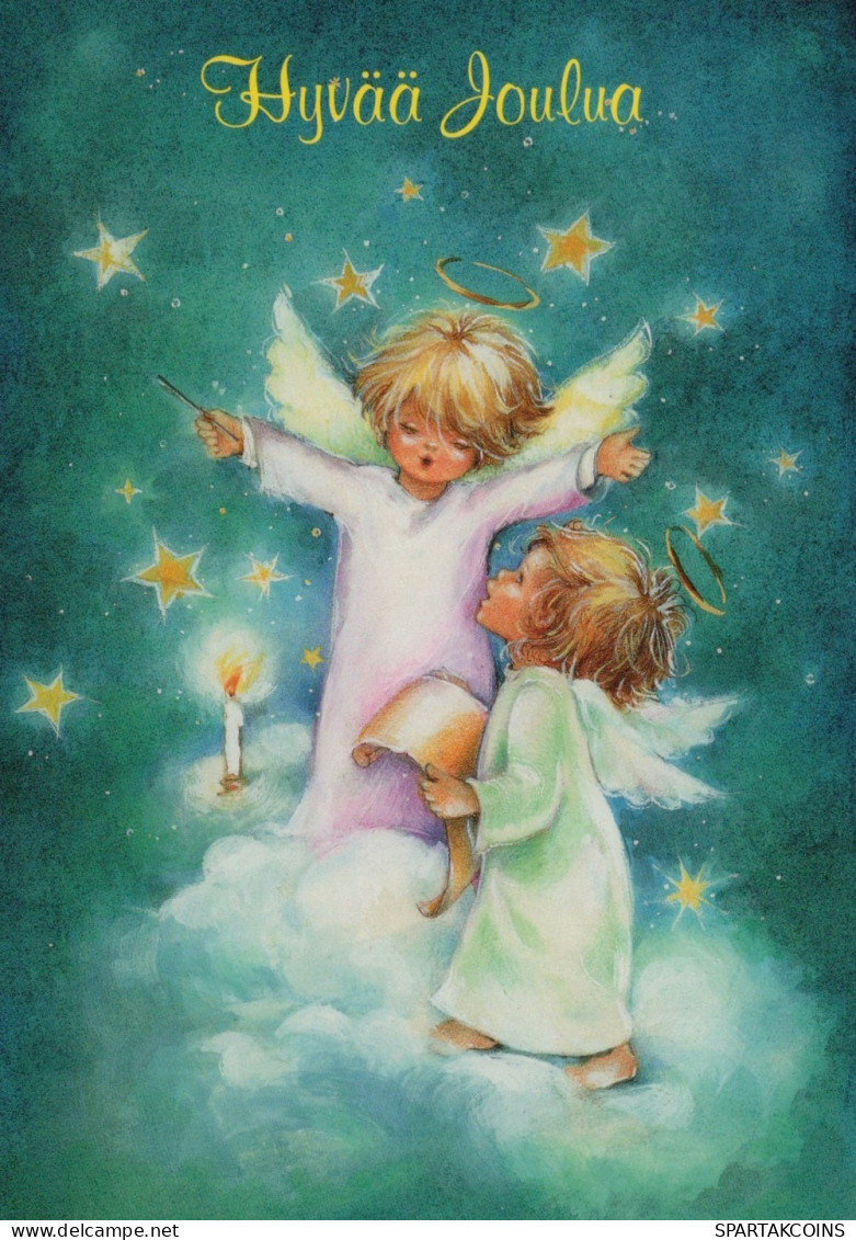 ANGELO Buon Anno Natale Vintage Cartolina CPSM #PAH468.IT - Anges