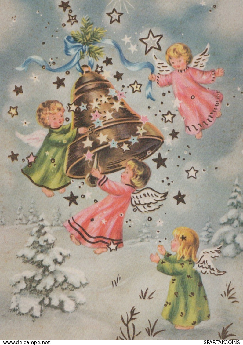 ANGELO Buon Anno Natale Vintage Cartolina CPSM #PAH271.IT - Angels