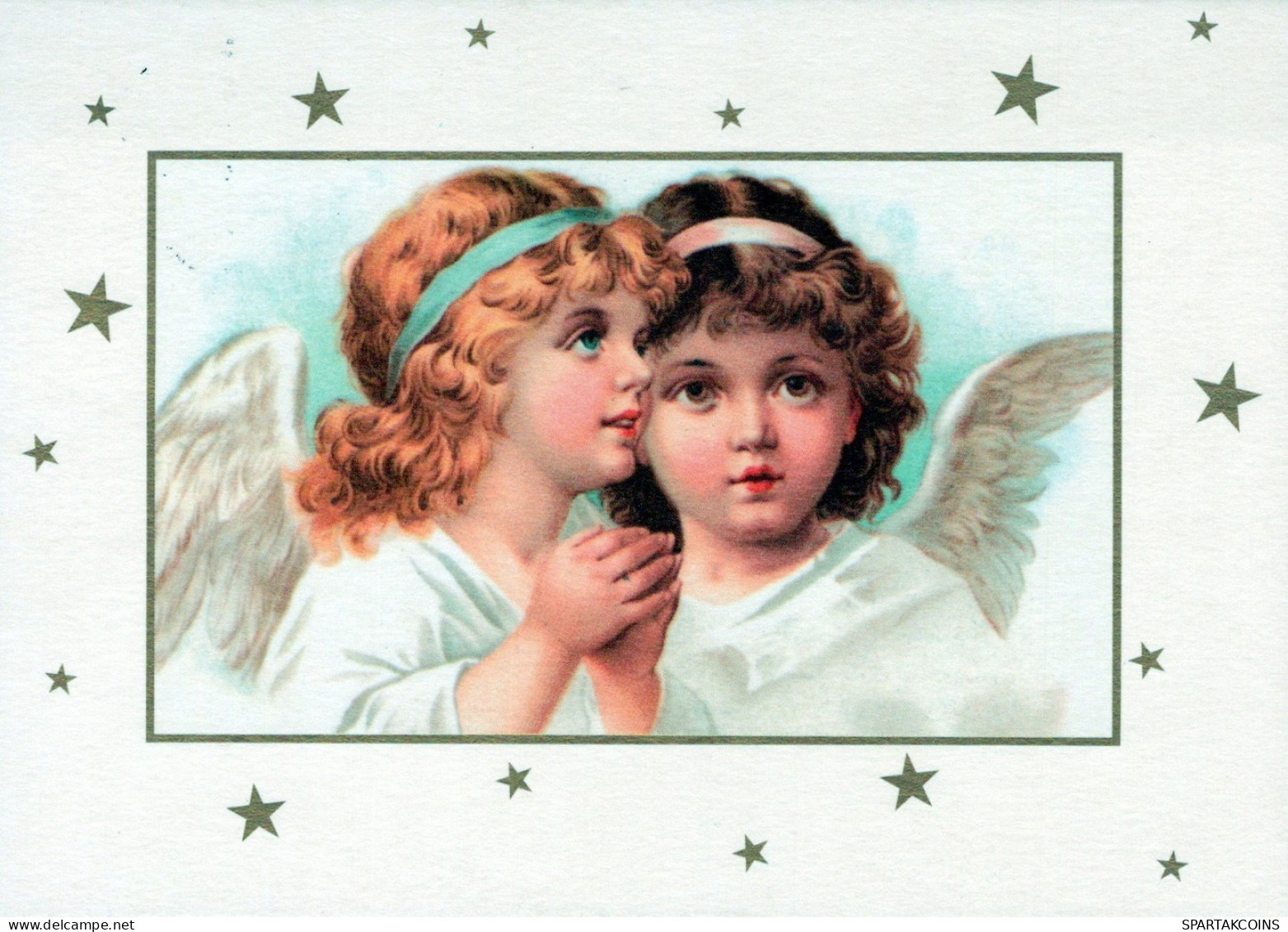 ANGELO Buon Anno Natale Vintage Cartolina CPSM #PAH530.IT - Angeli