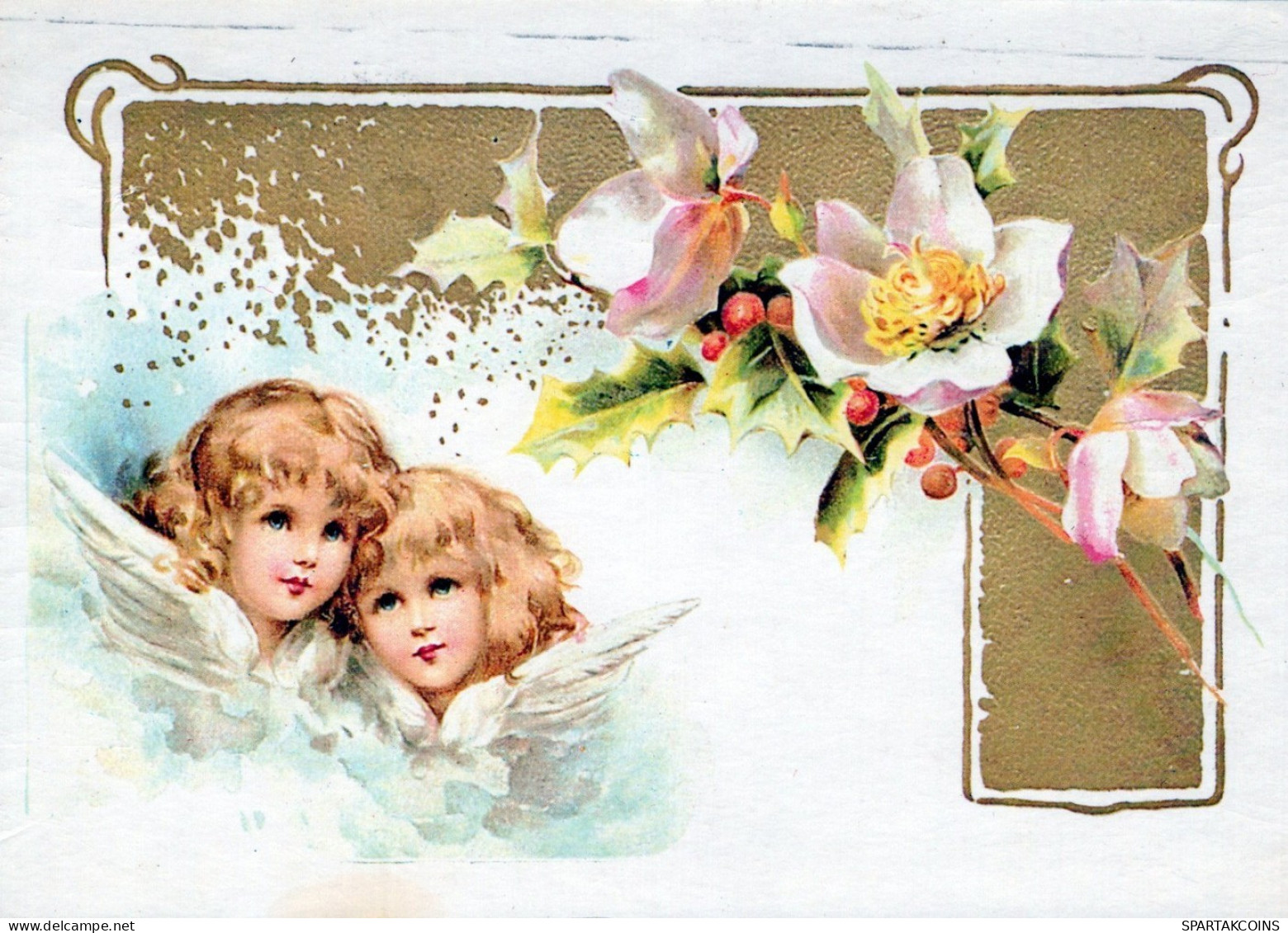 ANGELO Buon Anno Natale Vintage Cartolina CPSM #PAH019.IT - Angeli