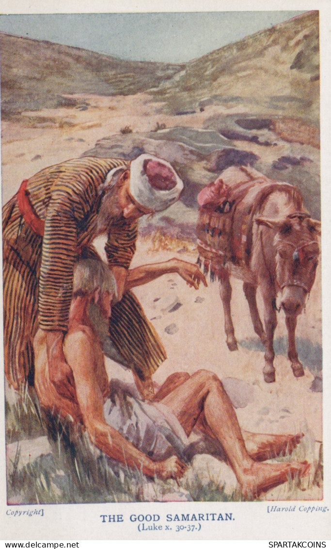 ASINO Animale Religione Vintage CPA Cartolina #PAA181.IT - Donkeys