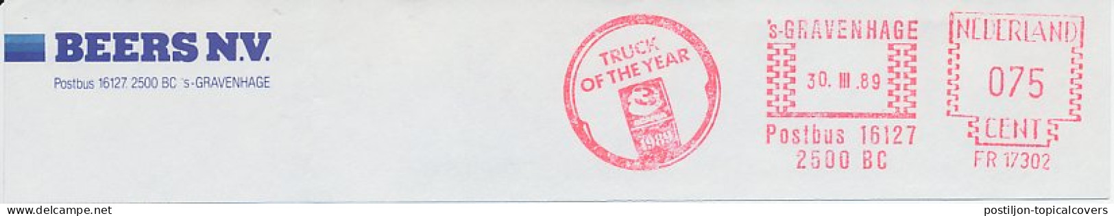 Meter Top Cut Netherlands 1989 Truck - Scania - Truck Of The Year 1989 - Trucks