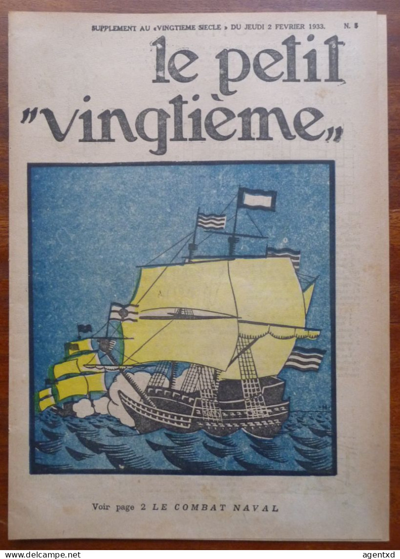 TINTIN – PETIT VINGTIEME – PETIT XX - N° 5 Du 2 FEVRIER 1933 - Tintin